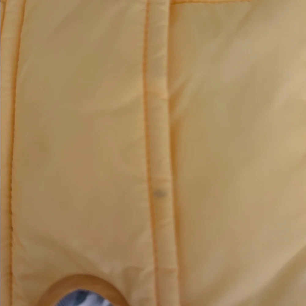 Moschino & H&M Collab Yellow Puffer Mini Skirt with Gold Accents - Picture 10 of 15